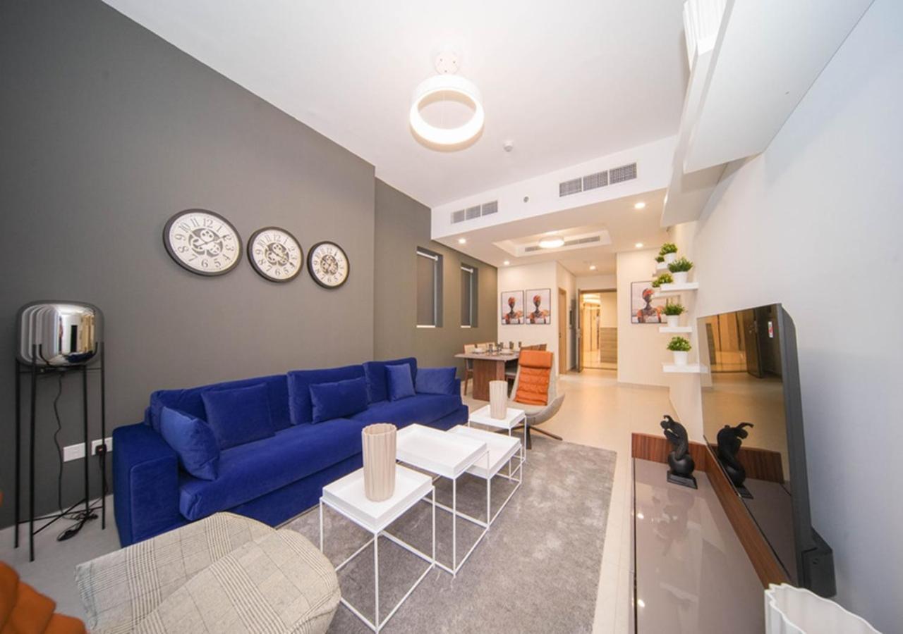 Elegant 2Br View With Rooftop Pool The Bay Dubai Bagian luar foto